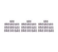 Jushenpoer Connecteur Sectionnel de Sofa de Style D'Interlock de Meubles Ton Argent 30Pcs