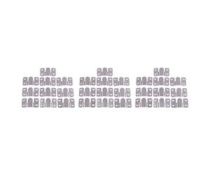 Jushenpoer Connecteur Sectionnel de Sofa de Style D'Interlock de Meubles Ton Argent 30Pcs