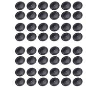 Jushenpoer Disques Vinyles Vierges 7 Pouces CD pour DéCor de Chambre CD DéCoration Murale Disques Vinyles DéCor Noir Faux Disques DéCor (48 PièCes)
