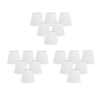 Jushenpoer Ensemble de 18 Pinces en Tissu Blanc sur Les Abat-Jours de Lustre, Remplacement pour la Décoration de du Lustre de la Lampe Murale E14