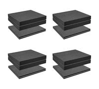 Jushenpoer Grille de Mousse Cube-Mousse, 8 PièCes 300X300X50Mm/8 PièCes 300X300X10Mm, BoîTe à Outils Mousse de BoîTier de CaméRa, Insert de BoîTier,Outil