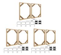 Jushenpoer Kit de 6 Cadres de Toile en Bois à Faire Soi-MêMe, 16 X 20 Pouces, Barres de CivièRe en Bois pour Peintures à L', et Affiches