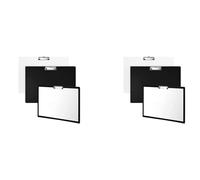 Jushenpoer Lot de 4 A3 Presse-Papiers Presse-Papiers A3 Paysage Tableau D'ÉCriture avec Clip et Trou pour Suspendre pour Bureau Cuisine Atelier