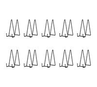 Jushenpoer Pack de 10 PréSentoirs en MéTal Noir de 8 Pouces, Support de Plaque, PréSentoirs de Support de Plaque pour Photo, Assiette DéCorative, Livre