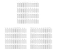 Jushenpoer Paquet de 120 Porte-Clés de Sublimation Blanc Double Face Transfert de Chaleur Blanc MDF Tableau Blanc Porte-Clés Blanc Sublimation Bricolage