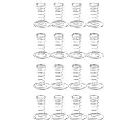 Jushenpoer Paquet de 16 Supports de Cornets de CrèMe GlacéE, Supports de Cornets en Acier Inoxydable, Supports de Cornets de Pizza, PréSentoirs de Cornets de Nourriture