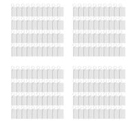 Jushenpoer Paquet de 160 Porte-CléS de Sublimation Blanc Double Face Transfert de Chaleur Blanc MDF Tableau Blanc Porte-CléS Blanc Sublimation Bricolage