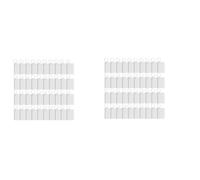 Jushenpoer Paquet de 80 Porte-Clés de Sublimation Blanc Double Face Transfert de Chaleur Blanc MDF Tableau Blanc Porte-Clés Blanc Sublimation Bricolage