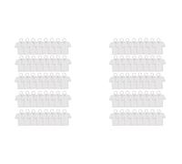 Jushenpoer Paquet de 80 Porte-CléS Vierges pour Sublimation MDF Double Face par Transfert Thermique Football Porte-CléS Vierges en Vrac, A