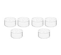 Jushenpoer Pièce Maîtresse Florale en Acrylique 6 Pièces pour Décorations de Table à Manger Vase à Fleurs Rond de Mariage Vases de Pièce Maîtresse à 12 Trous