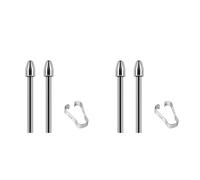 Jushenpoer Pointes de Stylet Marqueur de Remplacement pour Tablette 2 - Pointes/Pointes MéTalliques en Alliage de Titane (4 PièCes)