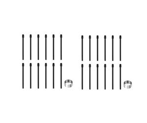Jushenpoer Pointes de Stylet Standard pour, 24 PièCes Pointes de Rechange Noires pour Intuos Pro, IMobileStudio Pro