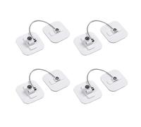 Jushenpoer Serrure de Réfrigérateur, Serrures de Réfrigérateur, Serrure de Congélateur avec Clé pour la Sécurité des Enfants, Serrures pour Verrouiller Le Réfrigérateur et Les Armoires-4Pack