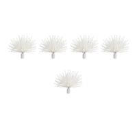 Jushenpoer Tiges D'Eucalyptus Artificielles Blanches, 180 Feuilles de Fausses Branches D'Eucalyptus pour Arrangement Floral, Décoration de Bouquet de Mariage