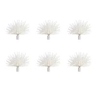 Jushenpoer Tiges D'Eucalyptus Artificielles Blanches, 216 Feuilles de Fausses Branches D'Eucalyptus pour Arrangement Floral, Décoration de Bouquet de Mariage