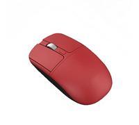 JUSHZ Souris sans Fil Ergonomique Bluetooth 3 Vitesses DPI Rouleau Antidérapant en Métal Brancher Et Utiliser Ergonomie (109x36.5x61mm,Red)