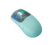 JUSHZ Souris sans Fil Ergonomique Filaire Bluetooth Gaming Rechargeable Silencieuse Photo-électrique Bluetooth Filaire 2,4 GHz Rouleau À Quatre Voies Type-C (Green)