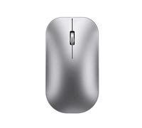 JUSHZ Souris sans Fil Ergonomique Gamer Bluetooth Silencieuse Gaming Double Mode Silencieux Rechargeable Rouleau à Quatre Voies (110x61x32mm,Silver)