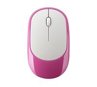 JUSHZ Souris sans Fil Ergonomique Gamer Silencieuse Gaming Ergonomie Rouleau à Quatre Voies 2.4G Photoélectrique Rechargeable (108x59x23mm,Pink)
