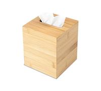 JUSK Support de boîte à mouchoirs Design - Boîte à mouchoirs en Bois Moderne, Minimaliste et Durable avec Fond Coulissant, Facile à remplir - Couvercle de boîte à mouchoirs en Bambou de qualité