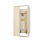 JUSKAQZYI Cabine d'essayage carrée temporaire, Pliable, Mobile et Portable, for l'intimité, idéale for Les espaces extérieurs, Les Bureaux et Les centres commerciaux.(C,100x80x200cm)