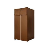 JUSKAQZYI Cabine d'essayage Mobile Cabine d'essayage Mobile Pliable for Magasin de vêtements, avec Rideau d'ombrage et branchement Cabine d'essayage(Brown,100 * 100 * 200cm)