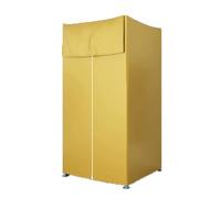 JUSKAQZYI Cabine d'essayage Mobile Cabine d'essayage Mobile Pliable for Magasin de vêtements, avec Rideau d'ombrage et branchement Cabine d'essayage(Geel,80 * 80 * 200cm)