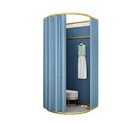 JUSKAQZYI Cabine d'essayage Mobile et temporaire, Pliable et Simple, for centres commerciaux, Bureaux, magasins et centres commerciaux.(Blue a,85x80cm)