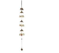 JUSKAQZYI Carillons à Vent Carillons éoliens en Alliage de cuivre à Trois Couches, Pendentif Bouddhiste, Ornement, carillons éoliens en métal Vintage, Artisanat carillons(Elephant)