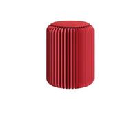 JUSKAQZYI Interieur Chaise Pliante Portable en Papier, Design Moderne en nid d'abeille, Tabouret Rond Ultra-Fin for Salon, Chambre et Couloir, léger Bois(Rot,44cm)