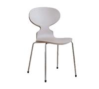 JUSKAQZYI Interieur Lot de 2 chaises en Plastique Simples et Modernes avec Dossier en Forme de Fourmi, for Salle à Manger, Bar, café, Loisirs, avec Cadre en métal Bois(Khaki)