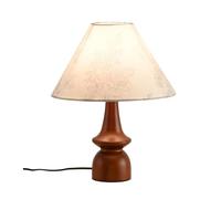 JUSKAQZYI Lampe de Chevet en Bois, Lampe d'art Contemporain créative, lumière américaine rétro, for Salon, Chambre à Coucher, Bureau, Base en Palissandre foncé.