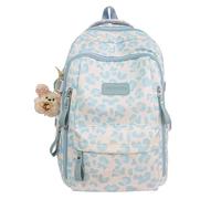 JUSKAQZYI sac a dos Sac À Dos Imprimé Léopard Vache For Collégiens Et Lycéens, Léger Et De Grande Capacité, Adapté Aux Adolescents, Filles Et Garçons scolaire(Blauw)