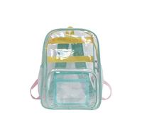 JUSKAQZYI sac a dos Sac À Dos Transparent Approuvé For Le Stade Avec Sangle Renforcée For Plus De Sécurité, Sac À Dos Étanche For Concert, Travail, Événement Sportif scolaire(Blauw)