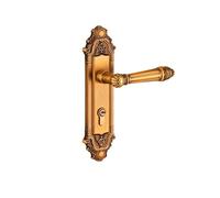 JUSKAQZYI serrure de porte Serrure de porte en bois intérieure silencieuse, serrure mécanique, lumière intégrée, poignée de porte de luxe for chambre à coucher poignee(Magnetic Lock)