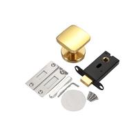 JUSKAQZYI serrure de porte Serrures de porte invisibles, bouton de porte intérieur, poignée de porte simple face, quincaillerie for salon chambre à coucher, sans clé poignee(Gold)