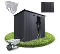 Remise à outils en métal Gris foncé M