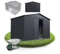 Remise à outils en métal Gris foncé XL