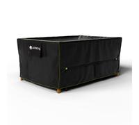 Juskys bâche de protection 180x120x75 cm - Housse Meubles Jardin - UV, Imperméable 1500mm, Aération, Facile à Nettoyer, Sangles & Velcro