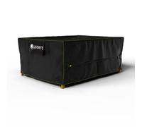 Juskys bâche de protection 242x162x100 cm - Housse Meubles Jardin - UV, Imperméable 1500mm, Aération, Facile à Nettoyer, Sangles & Velcro