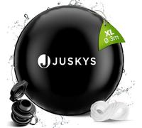 Juskys Couverture de Piscine Gonflable Ronde 3 m - Couverture de Piscine, Coussin d'air, Coussin de Piscine d'hiver, Couverture de Piscine à gonfler, hivernage, Spa