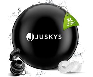 Juskys Couverture de Piscine Gonflable Ronde 3 m - Couverture de Piscine, Coussin d'air, Coussin de Piscine d'hiver, Couverture de Piscine à gonfler, hivernage, Spa