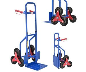 Juskys Diable d'escalier Pliable - Monte-escalier avec pneus en Caoutchouc Dur et Cadre en Acier - etiable pour déménagement & Objets Lourds Diable d'escalier