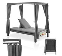 Lit lounge double Kreta Gris