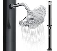 Juskys Douche Solaire Exterieur Victoria 35 litres - 217 cm - Jusqu'à 60 °C - Pommeau de Douche pivotant, Douche de Pied et raccord pour Tuyau d'arrosage - Douche de Jardin, d'extérieur