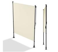 Juskys Marquise verticale Barbados 150x310 cm Beige - store vertical sans perçage, protection solaire, brise-vue, anti-UV, déperlant
