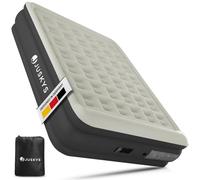 Juskys Matelas Gonflable Sapri L en Anthracite - Lit Gonflable 2 Personnes Auto-gonflant - Matelas Gonflable pour invité ou Camping - Pompe intégrée