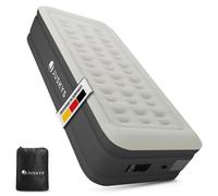 Juskys Matelas Gonflable Sapri M 1 Place Anthracite - Auto-Gonflant Pompe Intégrée - Camping & Invités