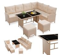 Rotin Lounge Manacor Crème, sable