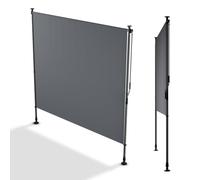 Juskys Store Vertical Barbados 200x310 cm - Store à Pince Extensible, Protection Solaire & Visuelle, Résistant aux Intempéries & UV, Déperlant - Gris